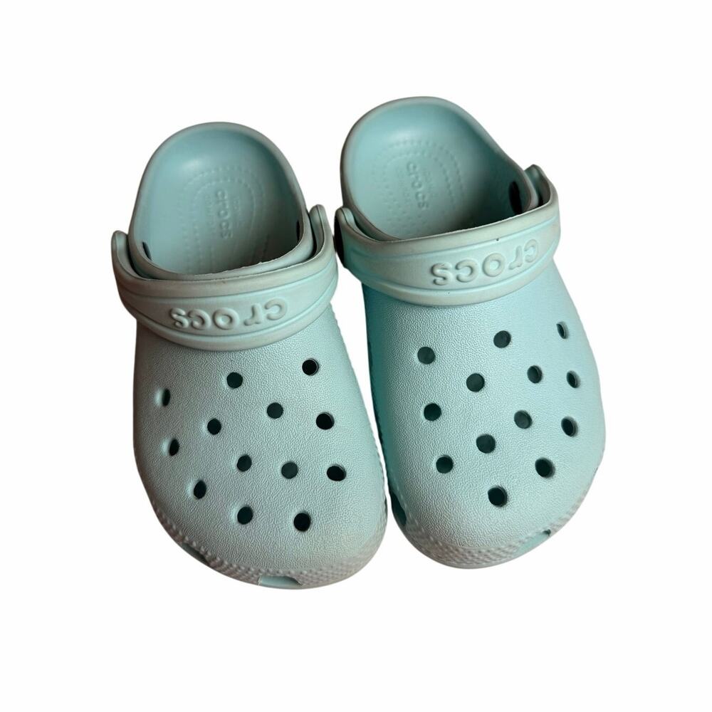 Crocs Classic Clogs- Aqua Blue Youth Size 10 Child